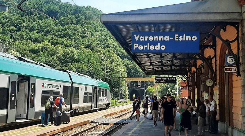 Varenna-Esino-Perledo Station at Lake Como.
