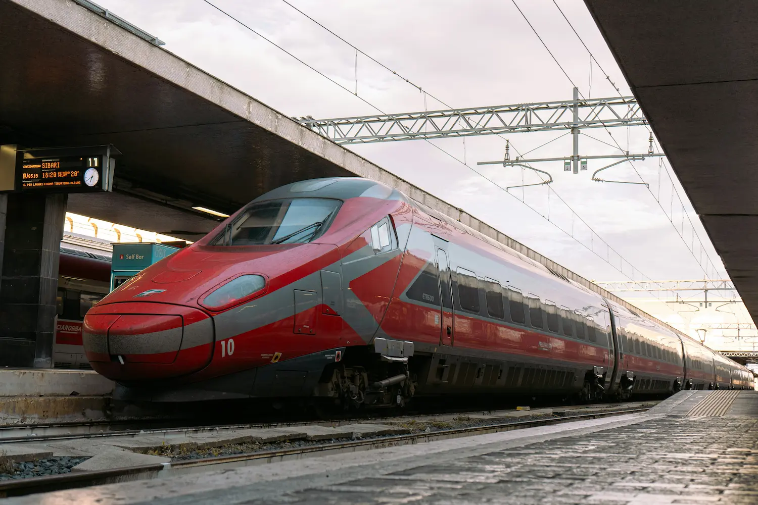 Frecciarossa train at Rome Termini Station