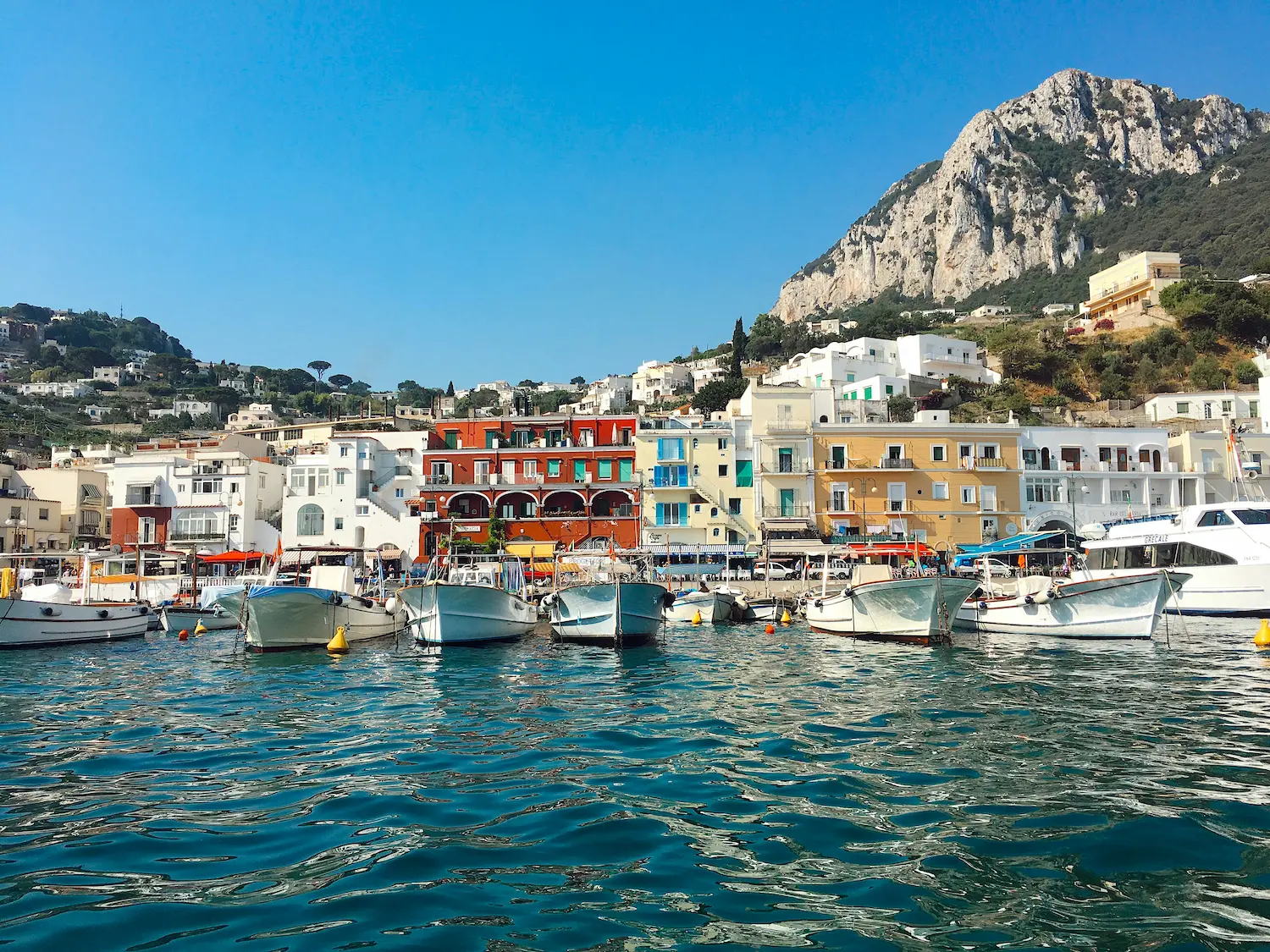 Marina Grande, on Capri's northern shore