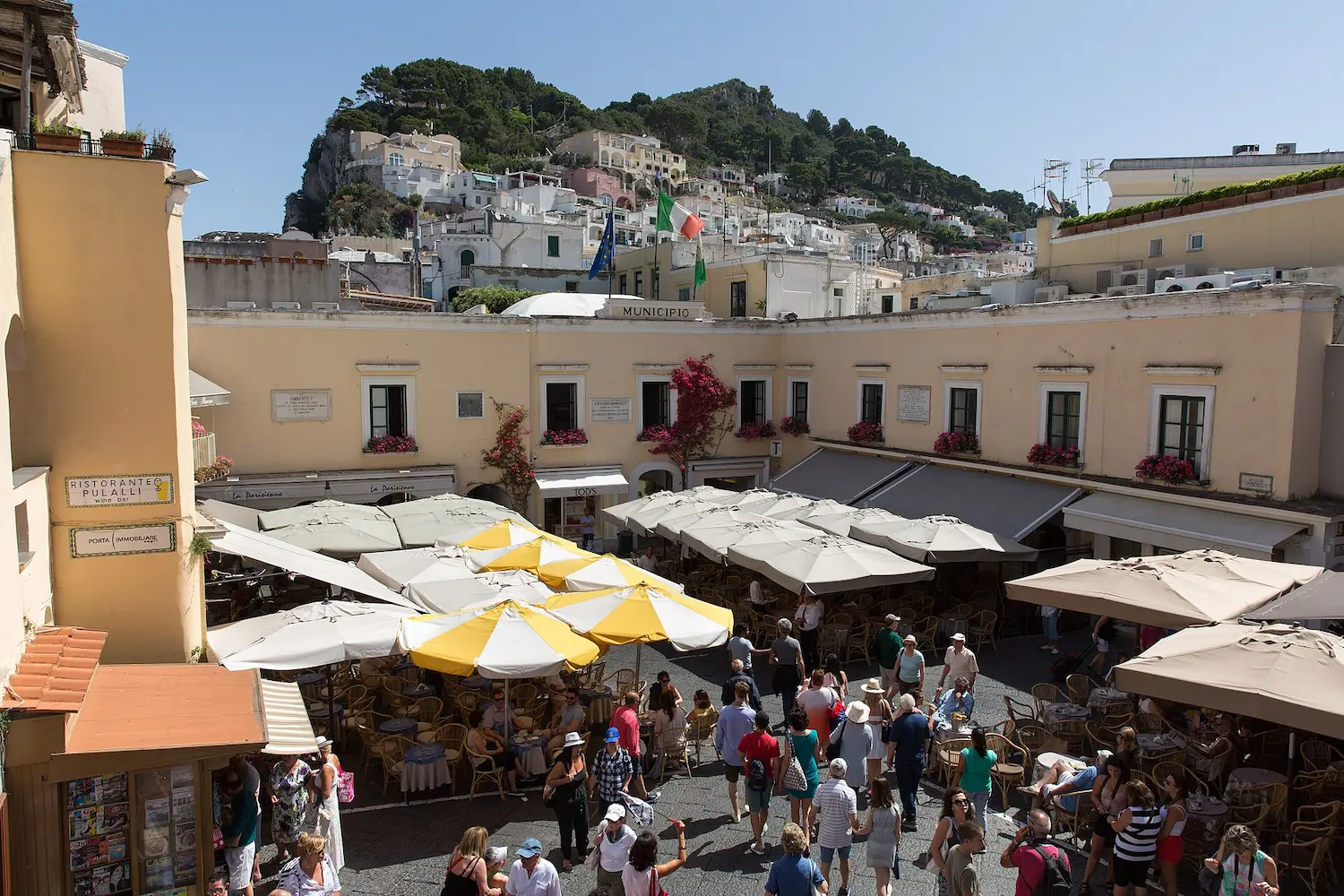Piazzetta - the small square in Capri Town