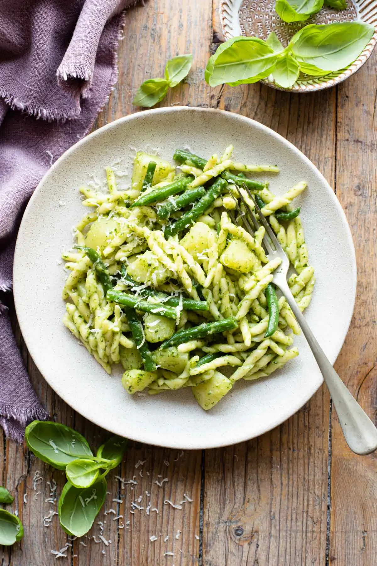 Trofie al Pesto Genovese with Potatoes and Green Beans