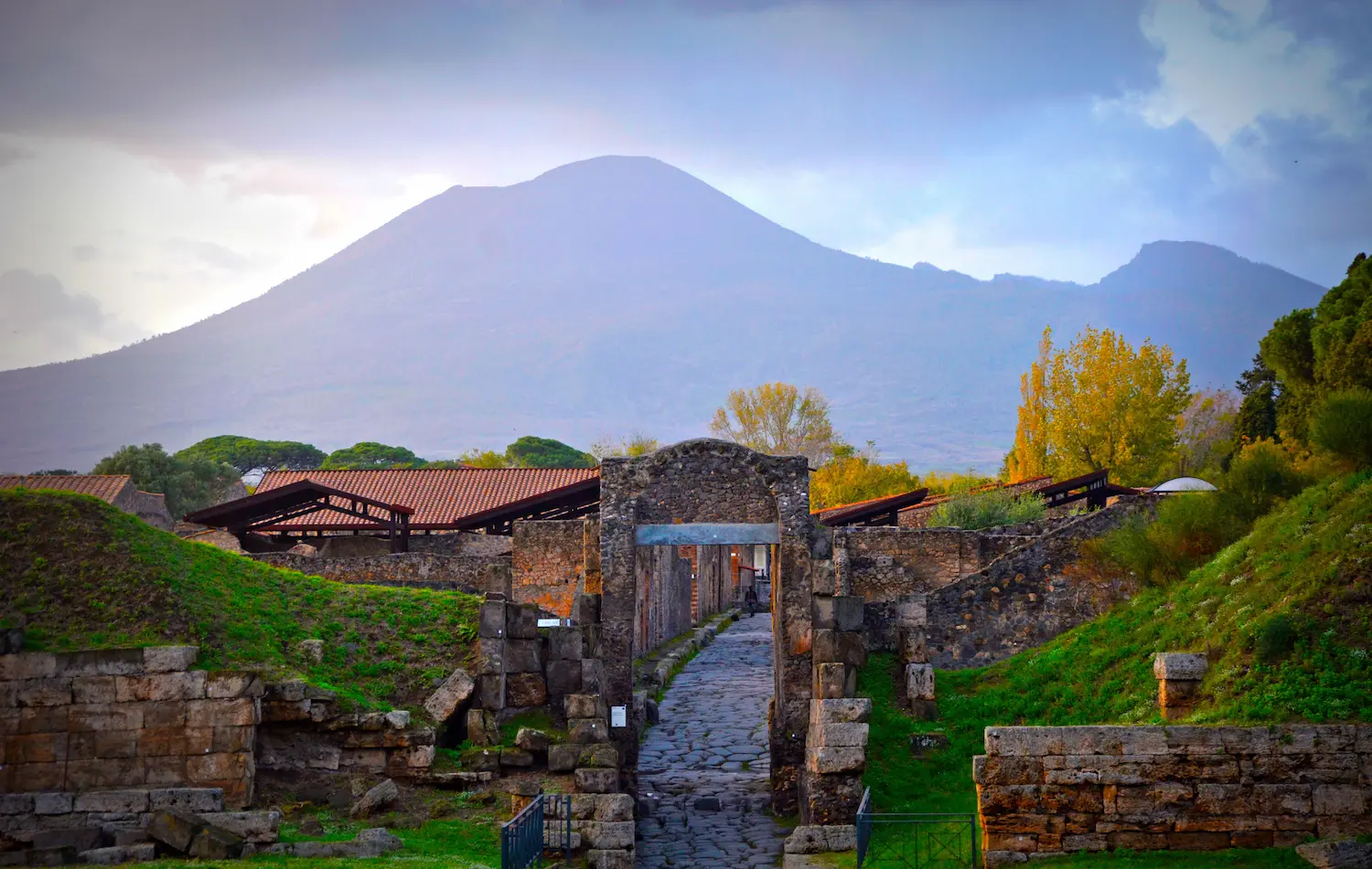 View of Vesuvius from Pompeii