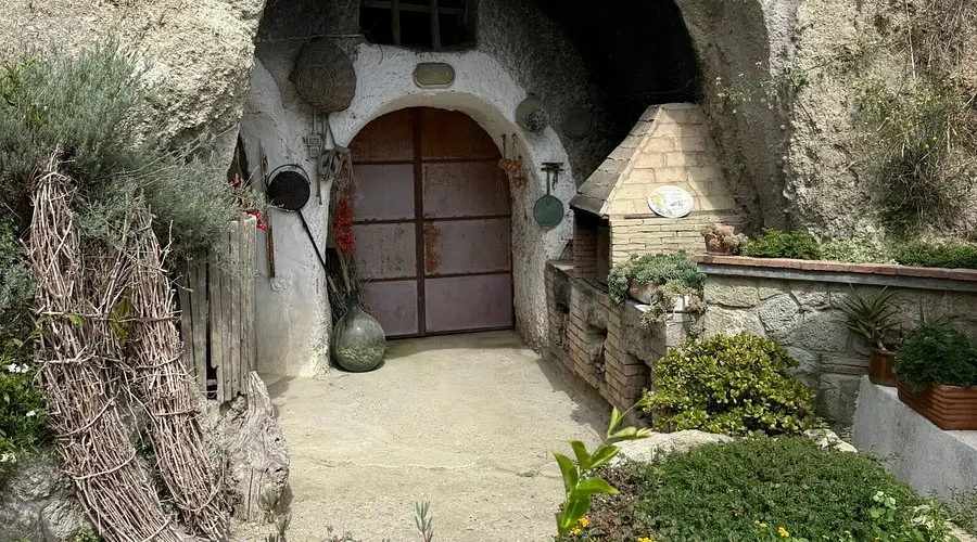 Entrance to the cave at Cenatiempo VIneyard