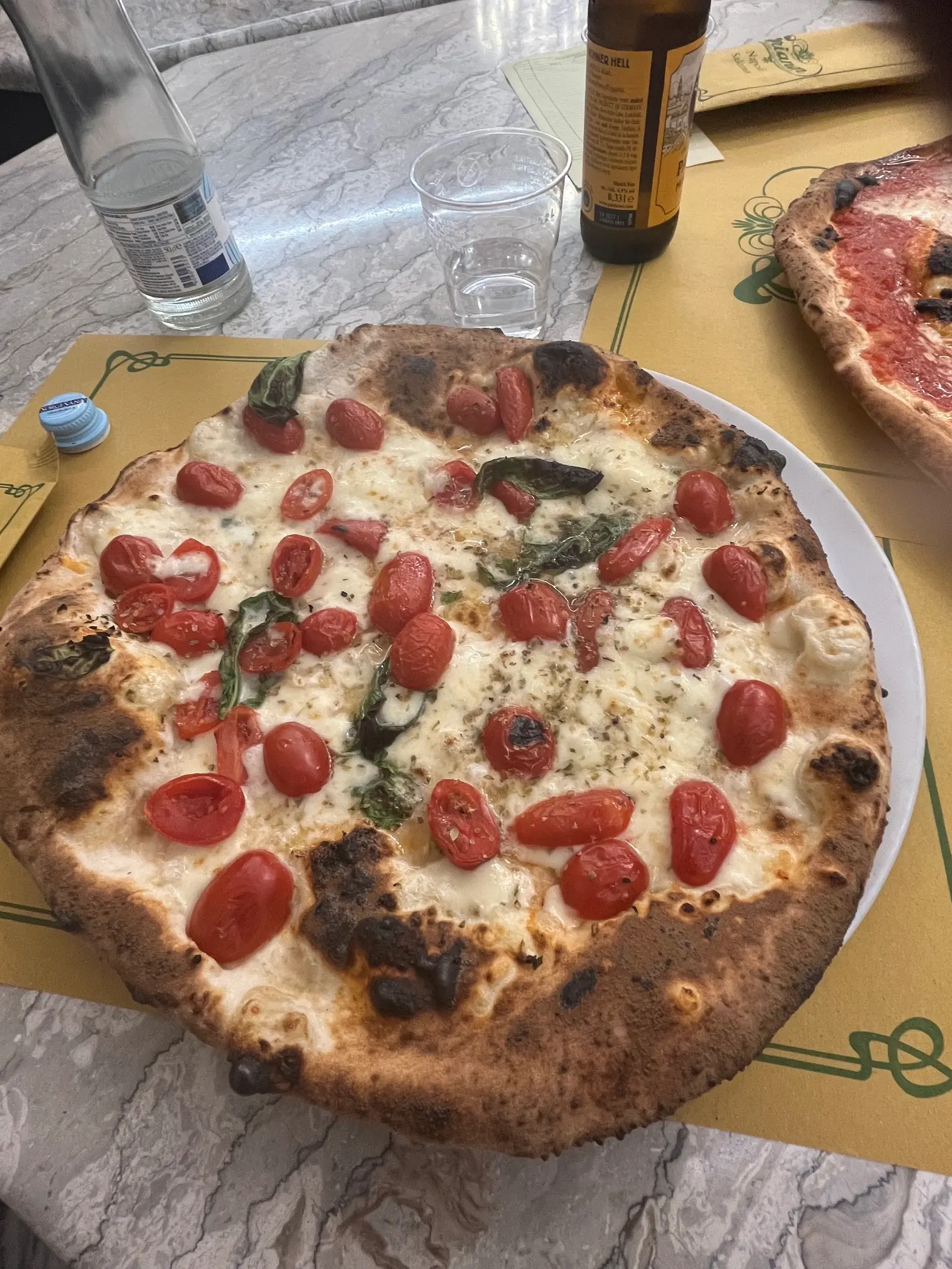 Pizza from the Trianon Pizzeria in central Naples