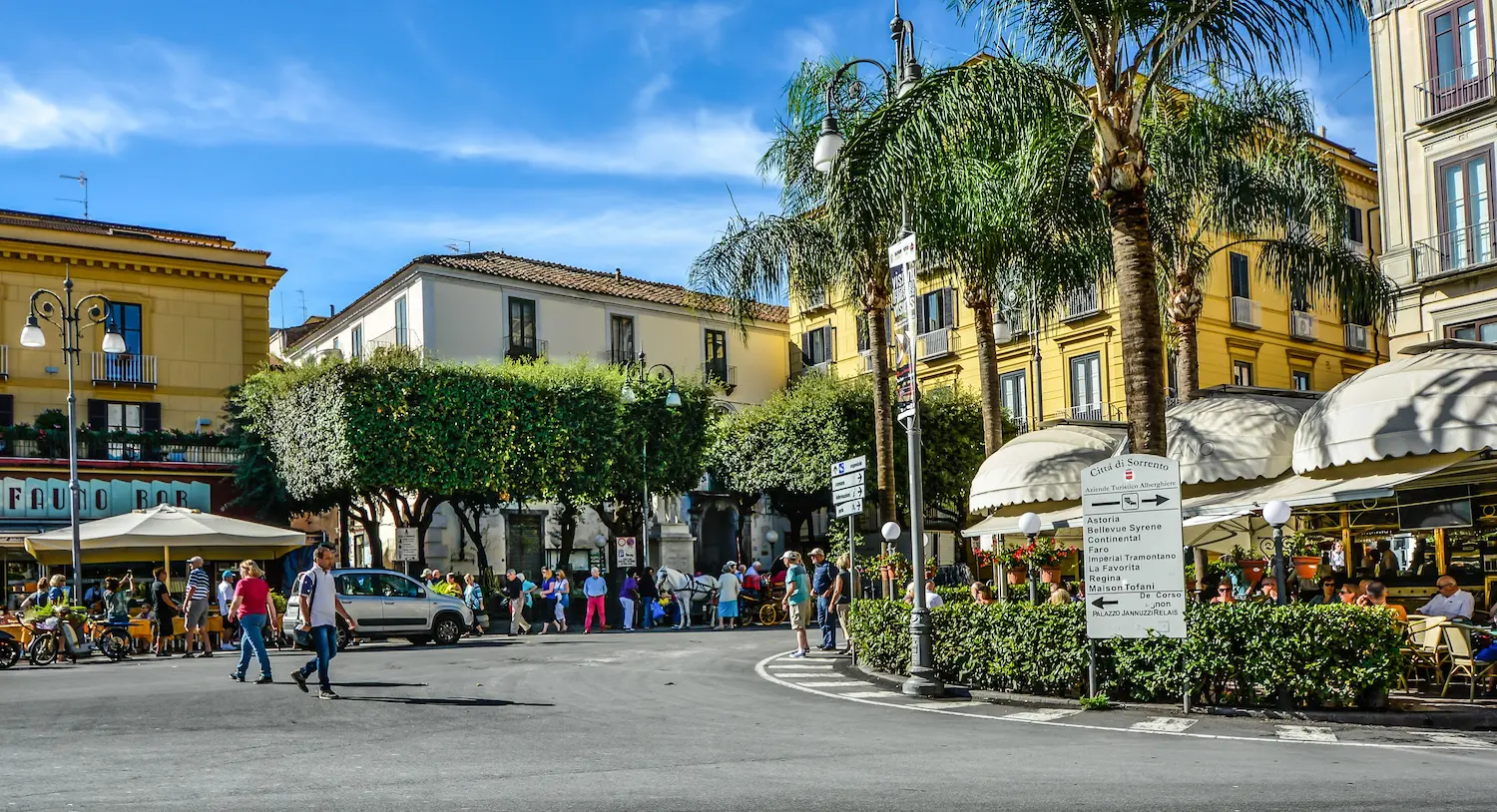 Piazza Tasso in the centre of Sorrento