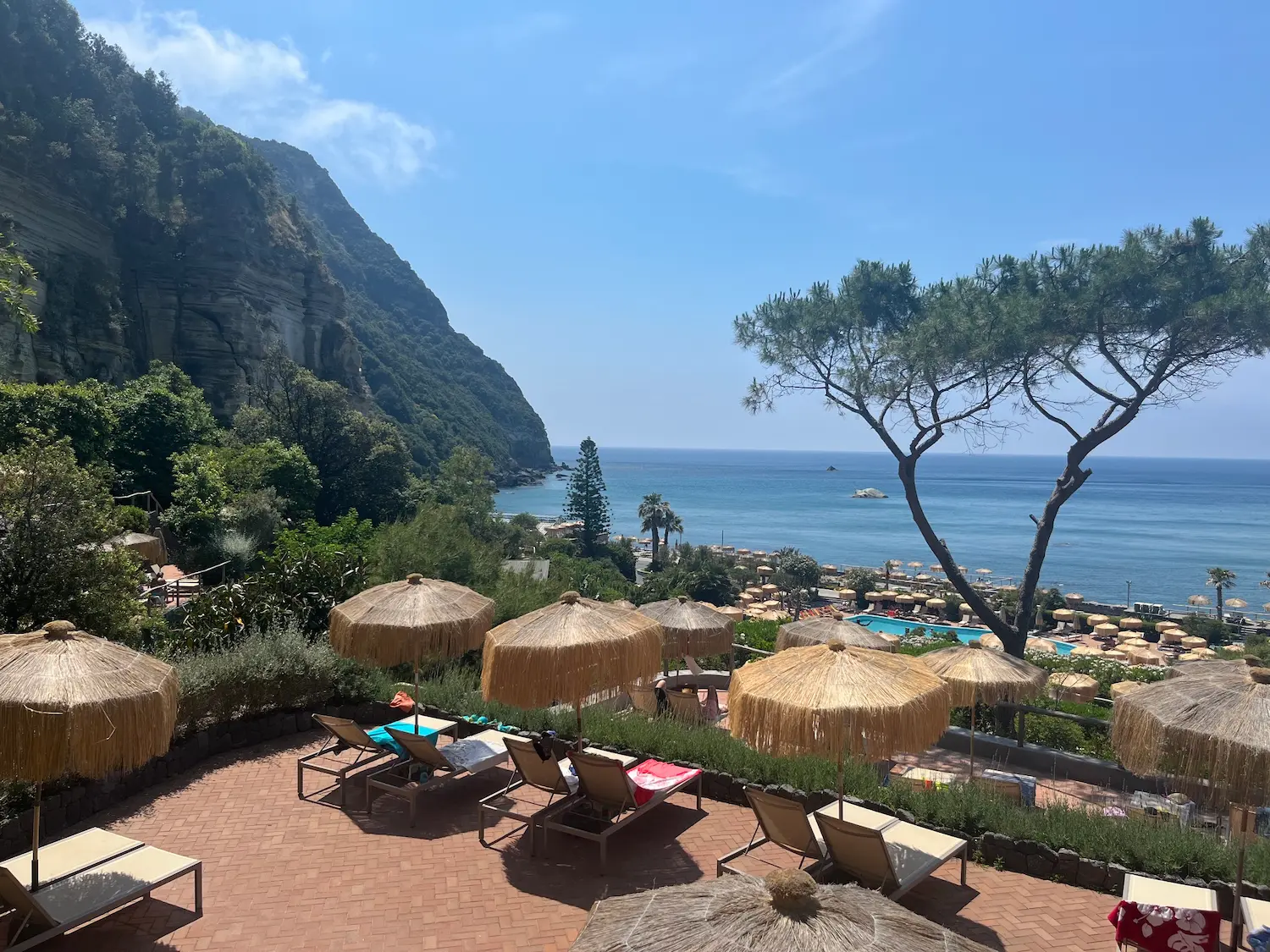 Poseidon Terme, Ischia — thermal pool complex with gardens and sea views on the western coast of the island