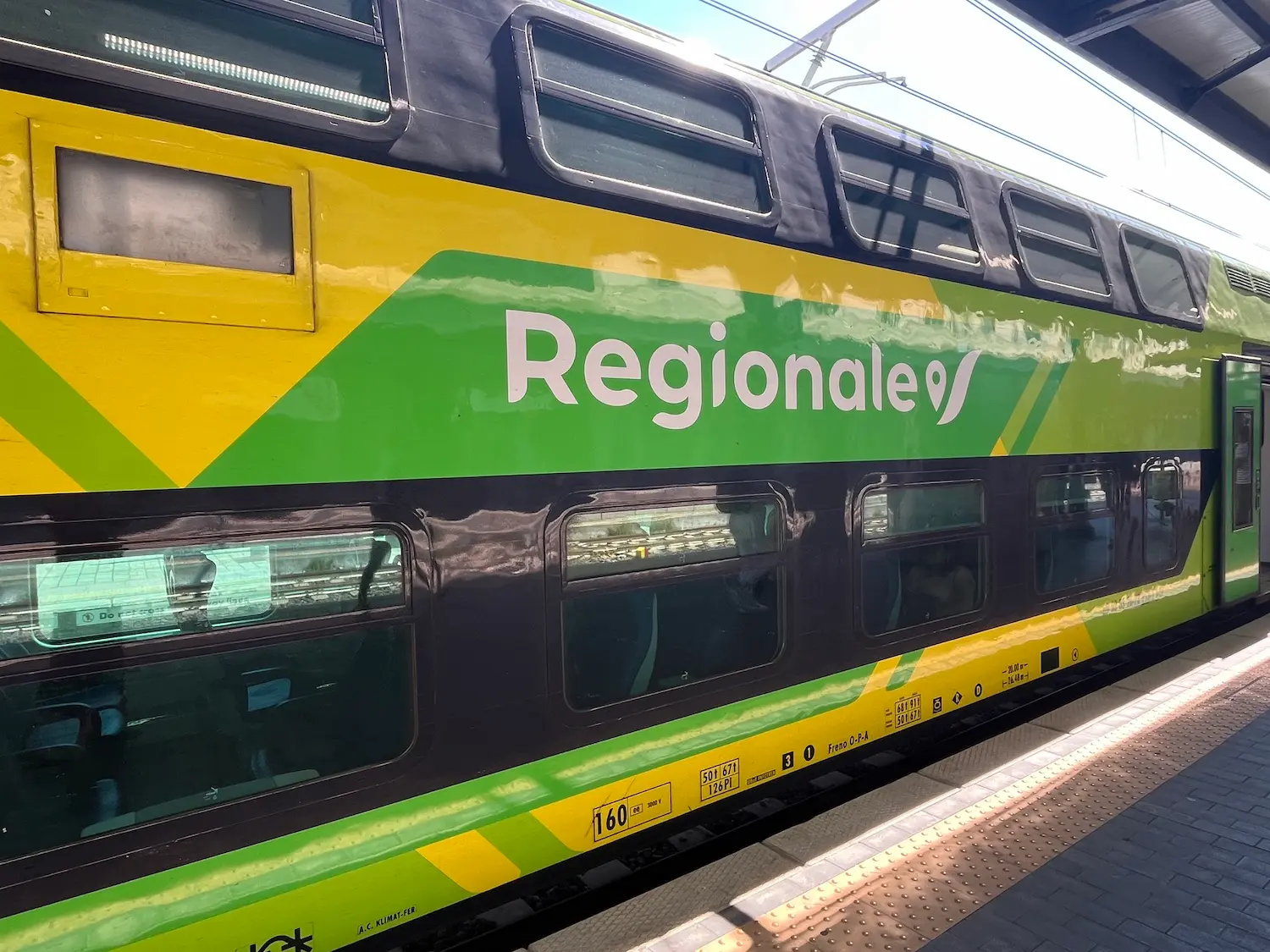 Regional train from Florence to Pistoia