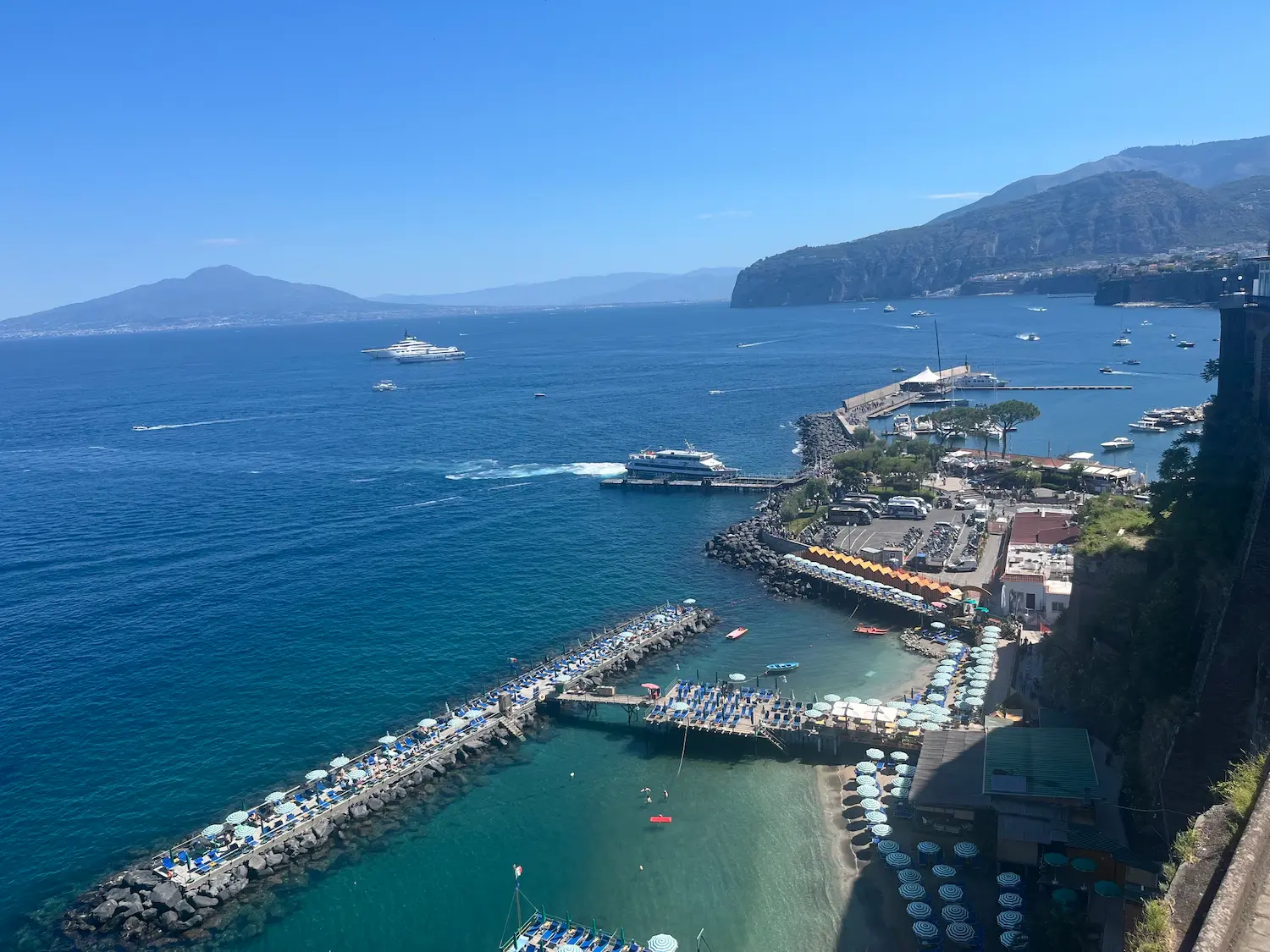 The view from Villa Comunale