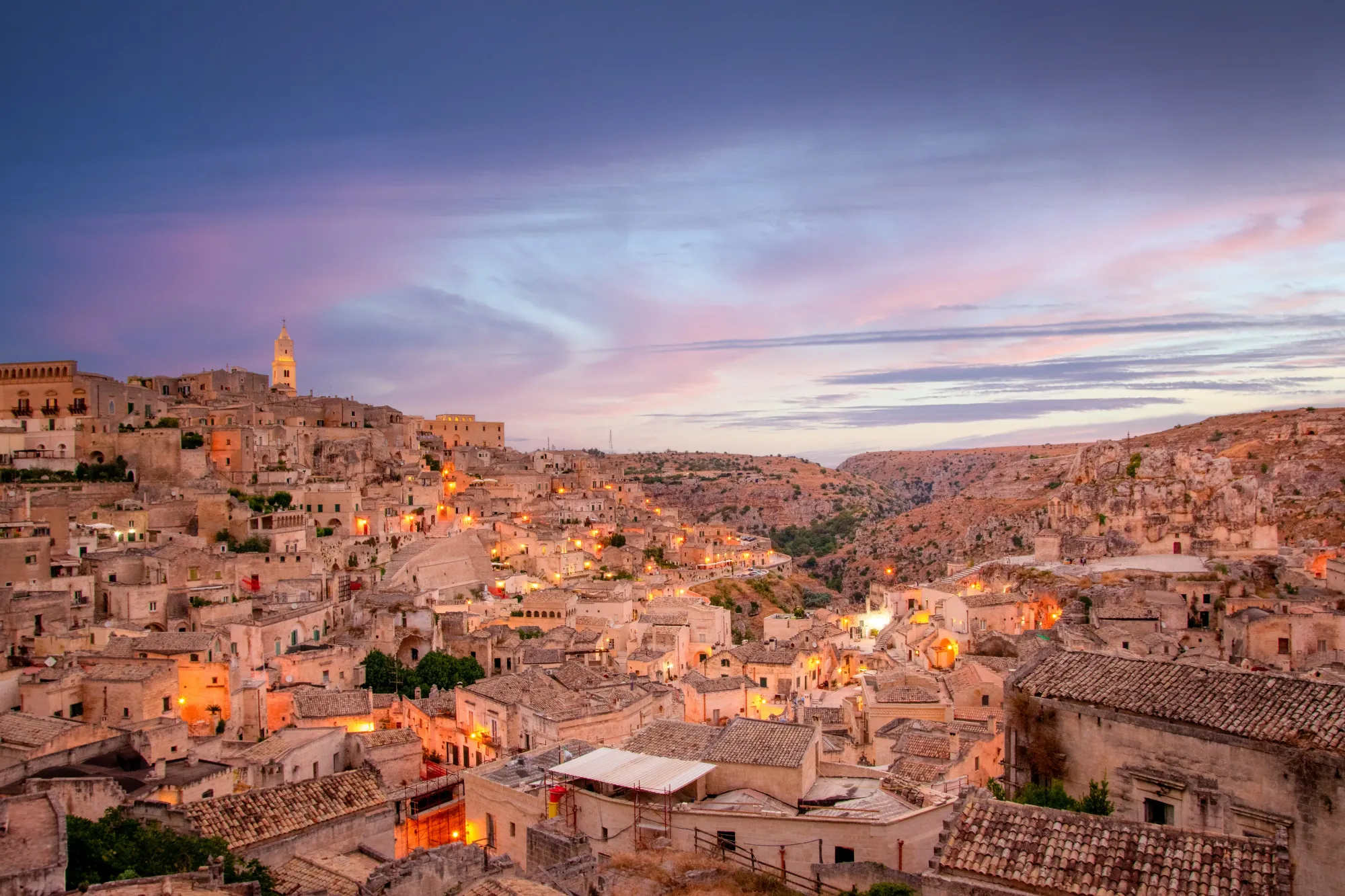 The view over the Sassi, Matera