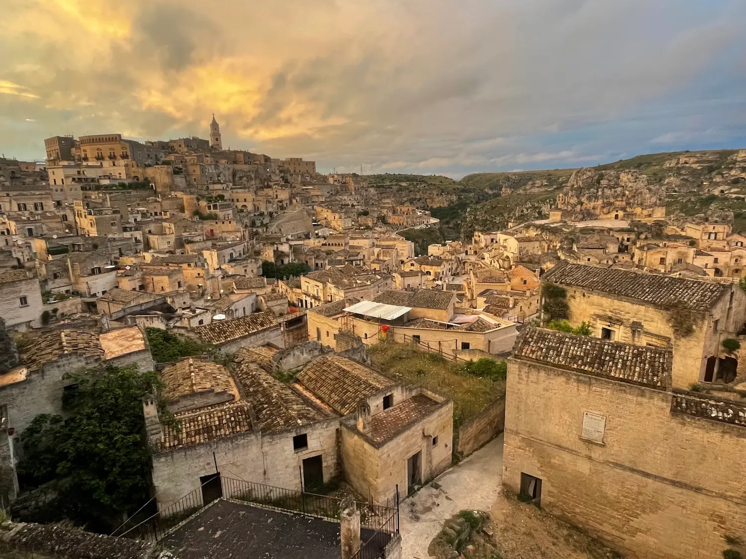 View over the Sassi di Matera