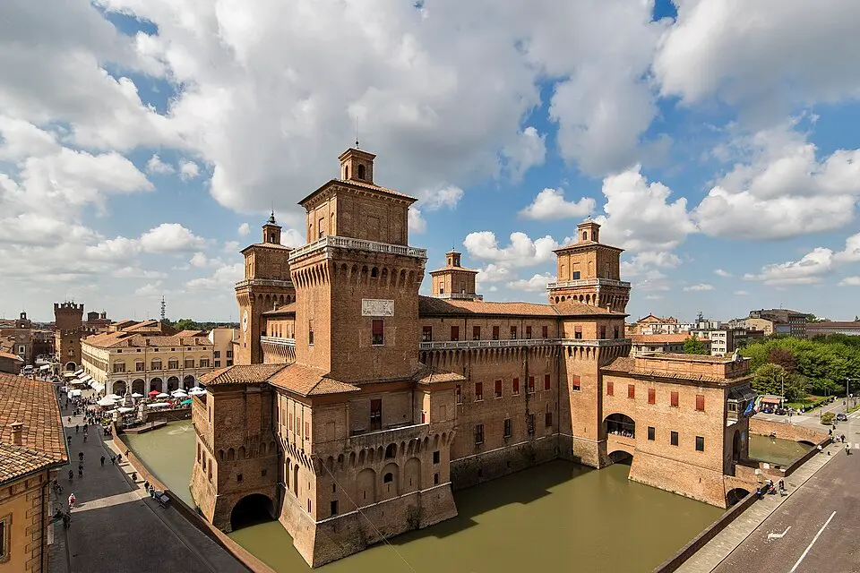 Castello Estense in the heart of Ferrara 