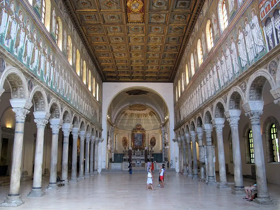 The Basilica of Sant'Apollinare Nuovo, Ravenna.