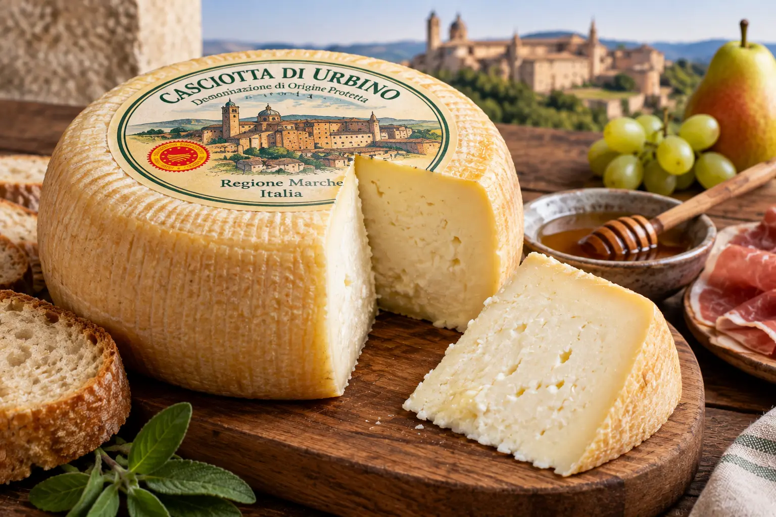 Casciotta di Urbino Cheese - a DOP sheep-and-cow's-milk cheese