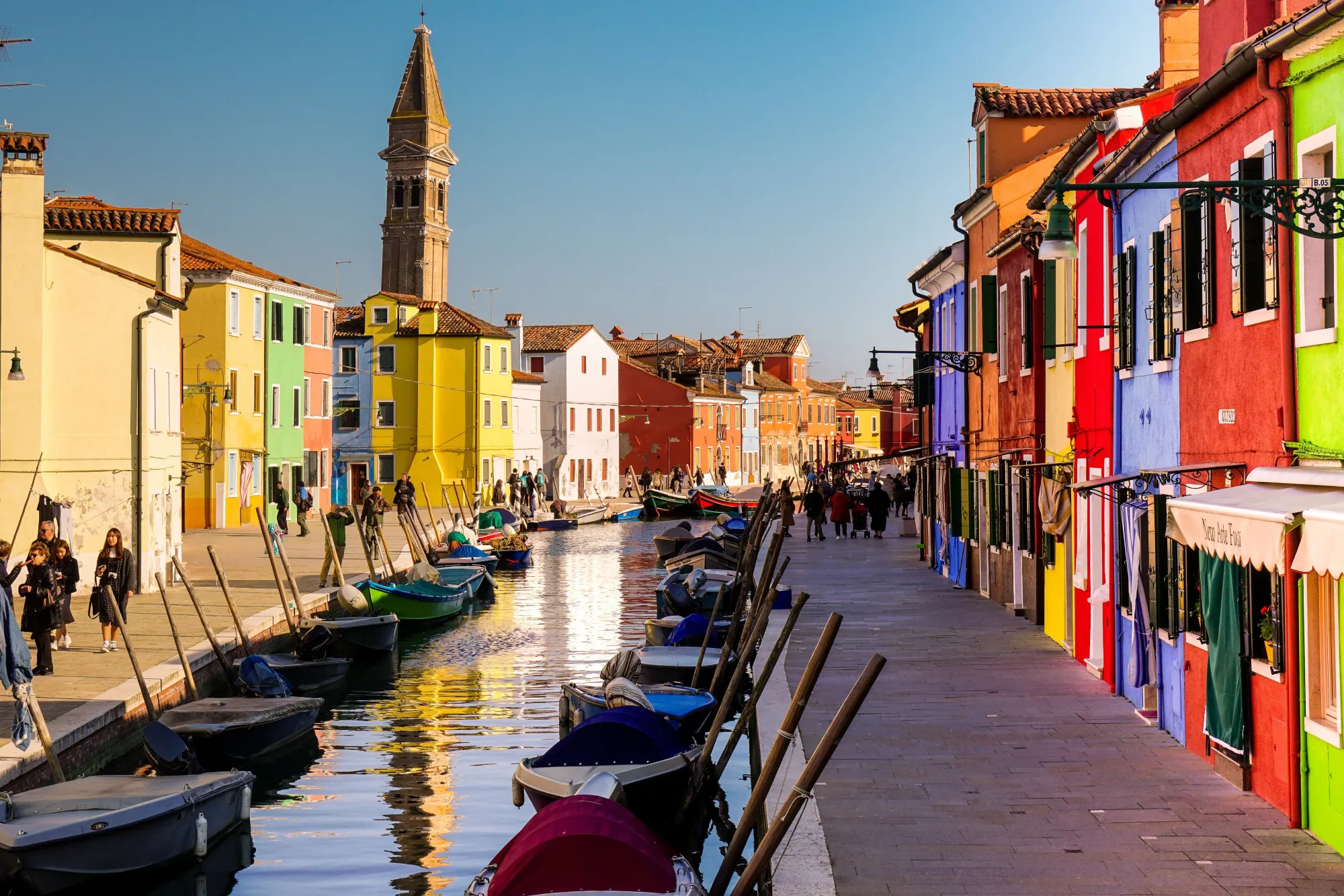 The coloured houses of Burano